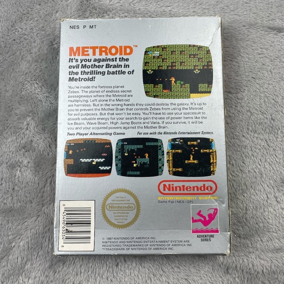 Metroid Nintendo NES Authentic Original Tested Vintage Game Complete In Box - Picture 13 of 13